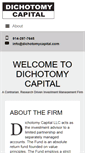 Mobile Screenshot of dichotomycapital.com
